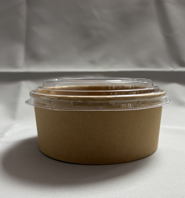 Bowl Kraft c/Tapa Transparente