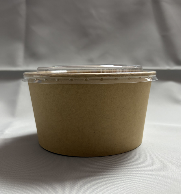 Bowl Kraft c/Tapa Transparente