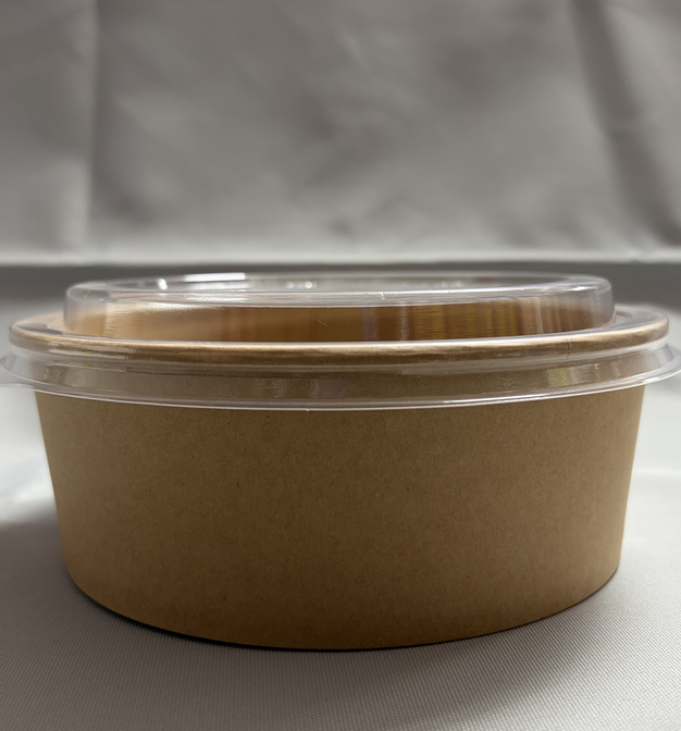 Bowl Kraft c/Tapa Transparente