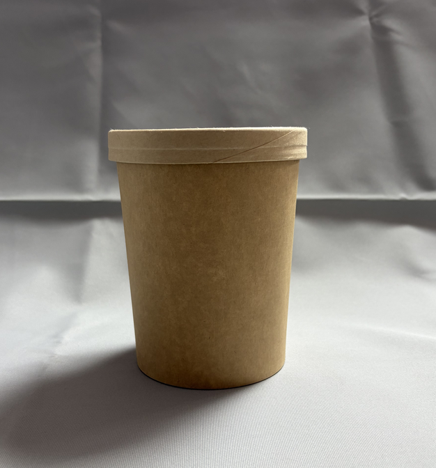 Vaso Kraft c/Tapa Cartón