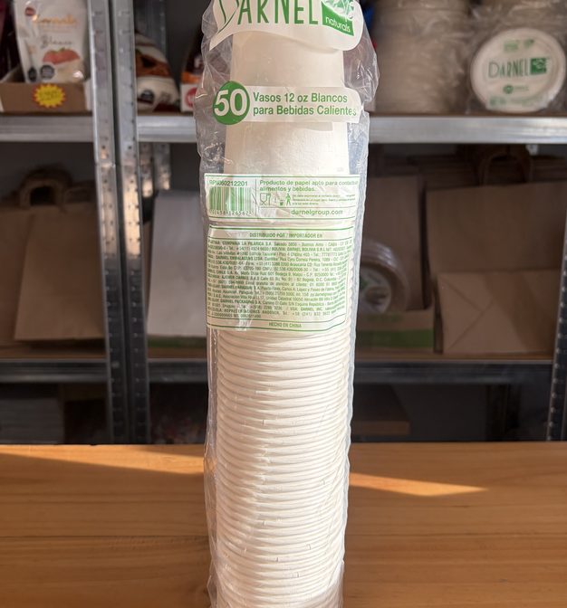 Vaso de Papel Darnel Naturals Blanco