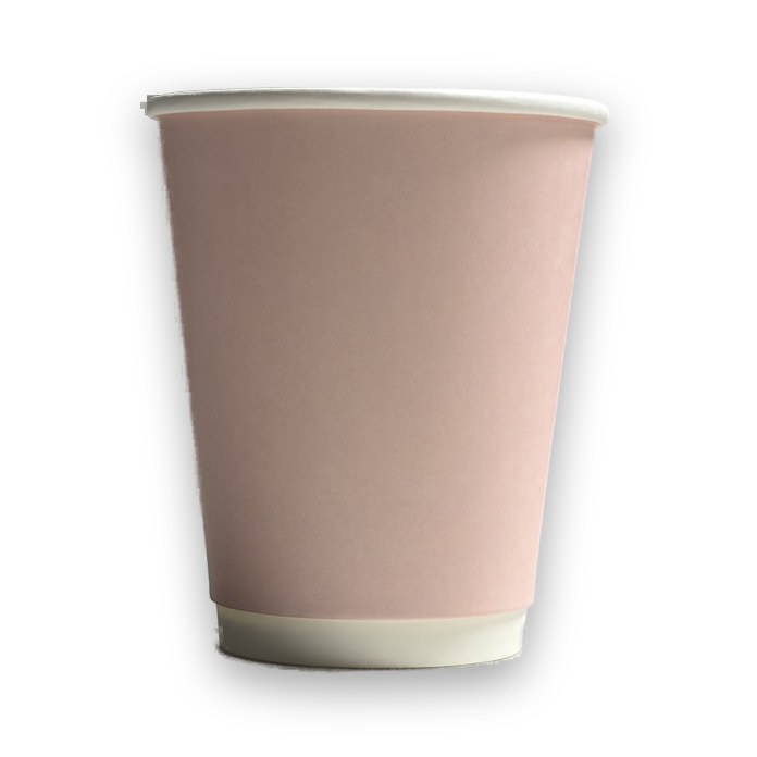 Vaso Polipapel Doble Capa Rosado